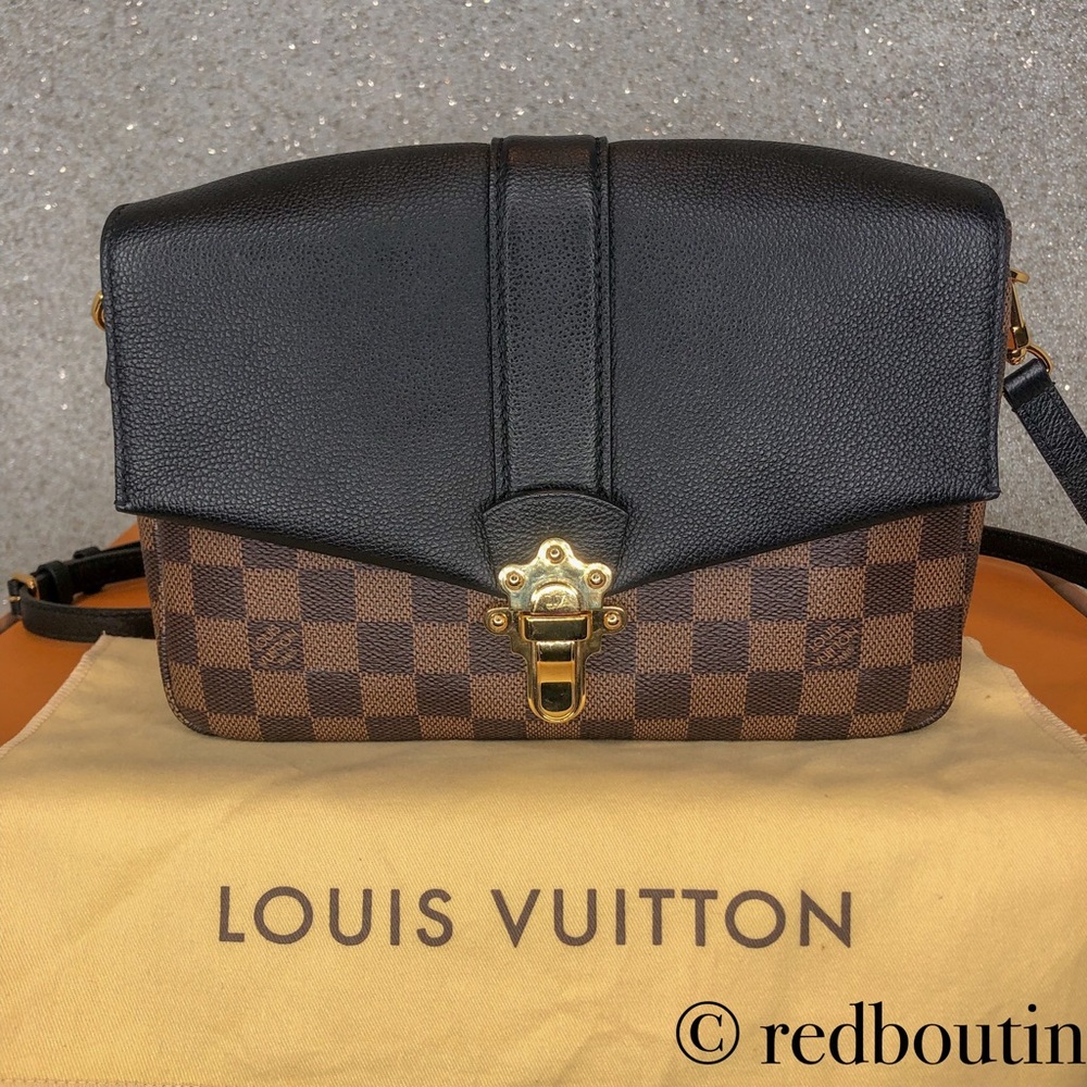 🔴SOLD🔴VUITTON Damier Ebene Clapton Crossbody - Picture 1 of 8